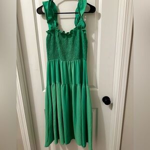 Reborn J Smocked Sundress with Square Neck